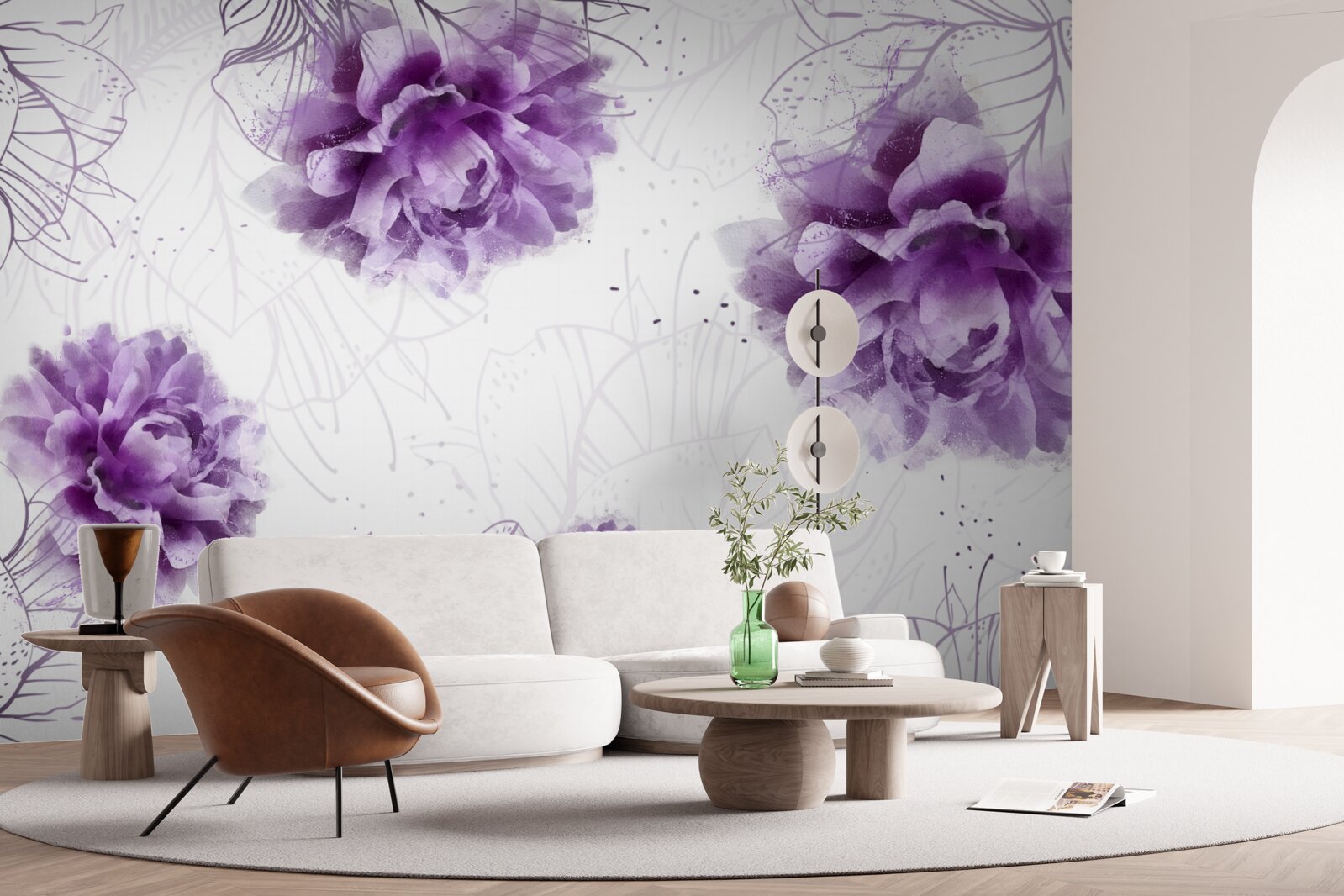 Fototapeta pivonky majú krásny fialový odtieň