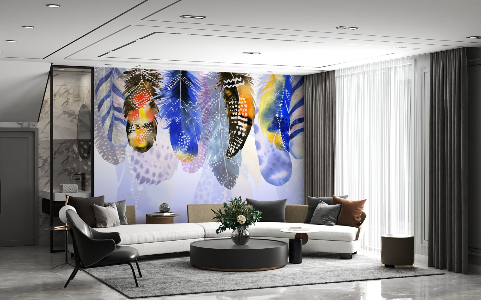 Fototapeta visia rôzne pierka