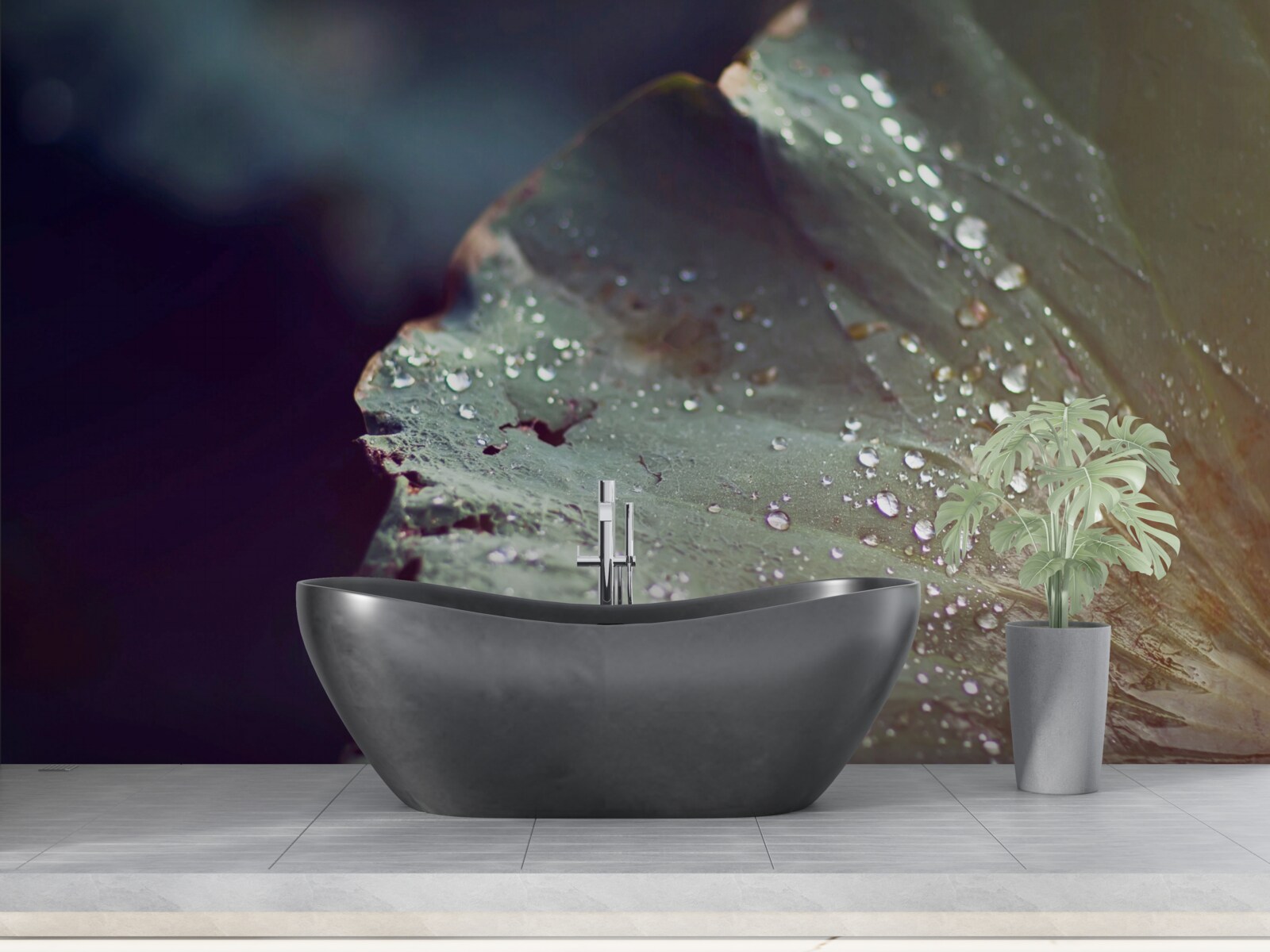 Fototapeta zrnká skorej rosy na liste