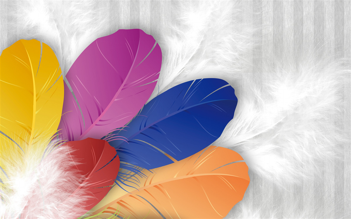 Fototapeta svetlé a starostlivo vyleštené perie