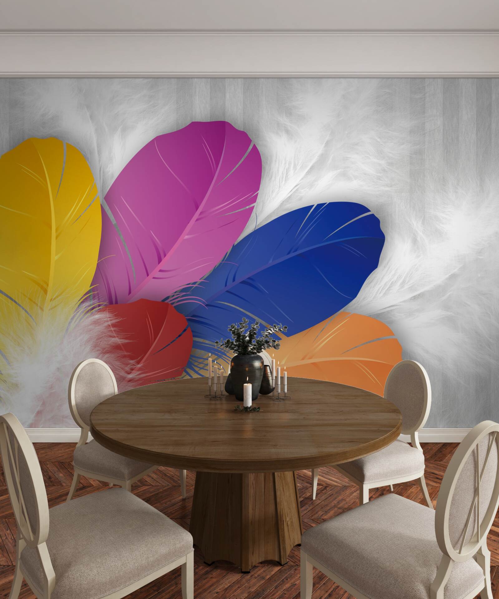 Fototapeta svetlé a starostlivo vyleštené perie