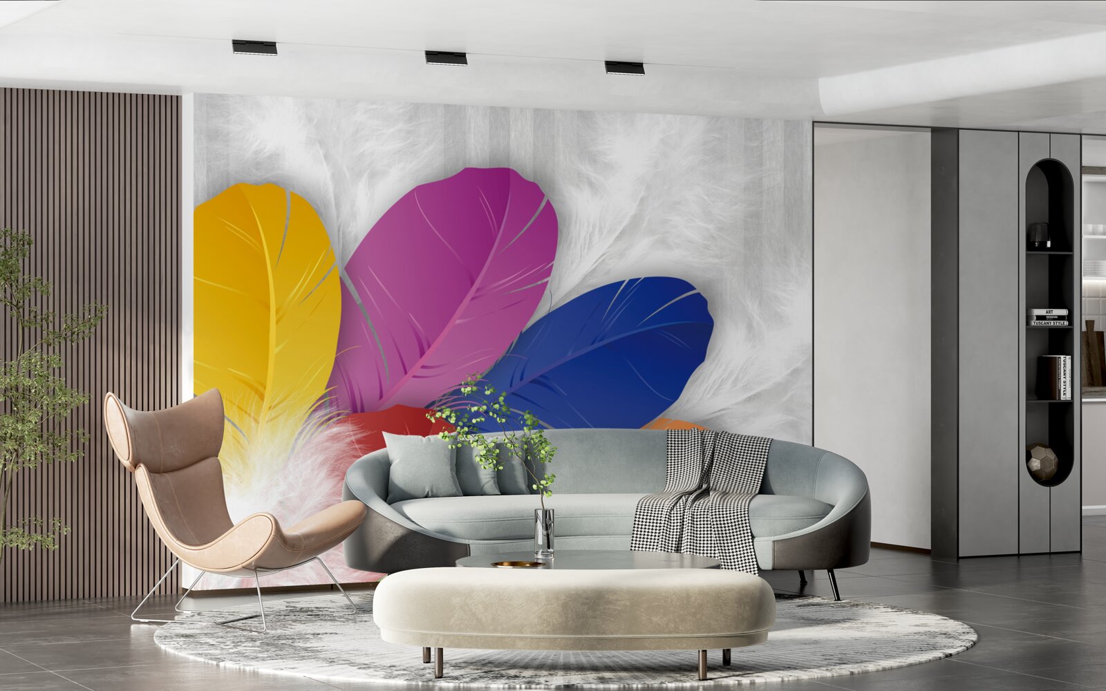 Fototapeta svetlé a starostlivo vyleštené perie