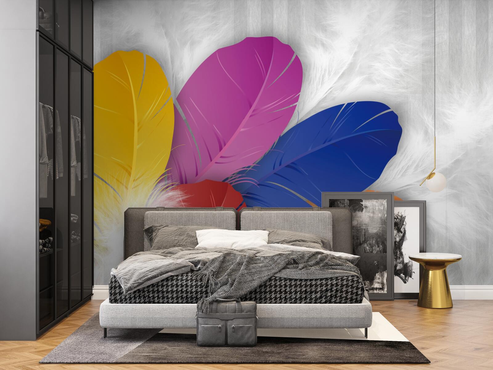 Fototapeta svetlé a starostlivo vyleštené perie