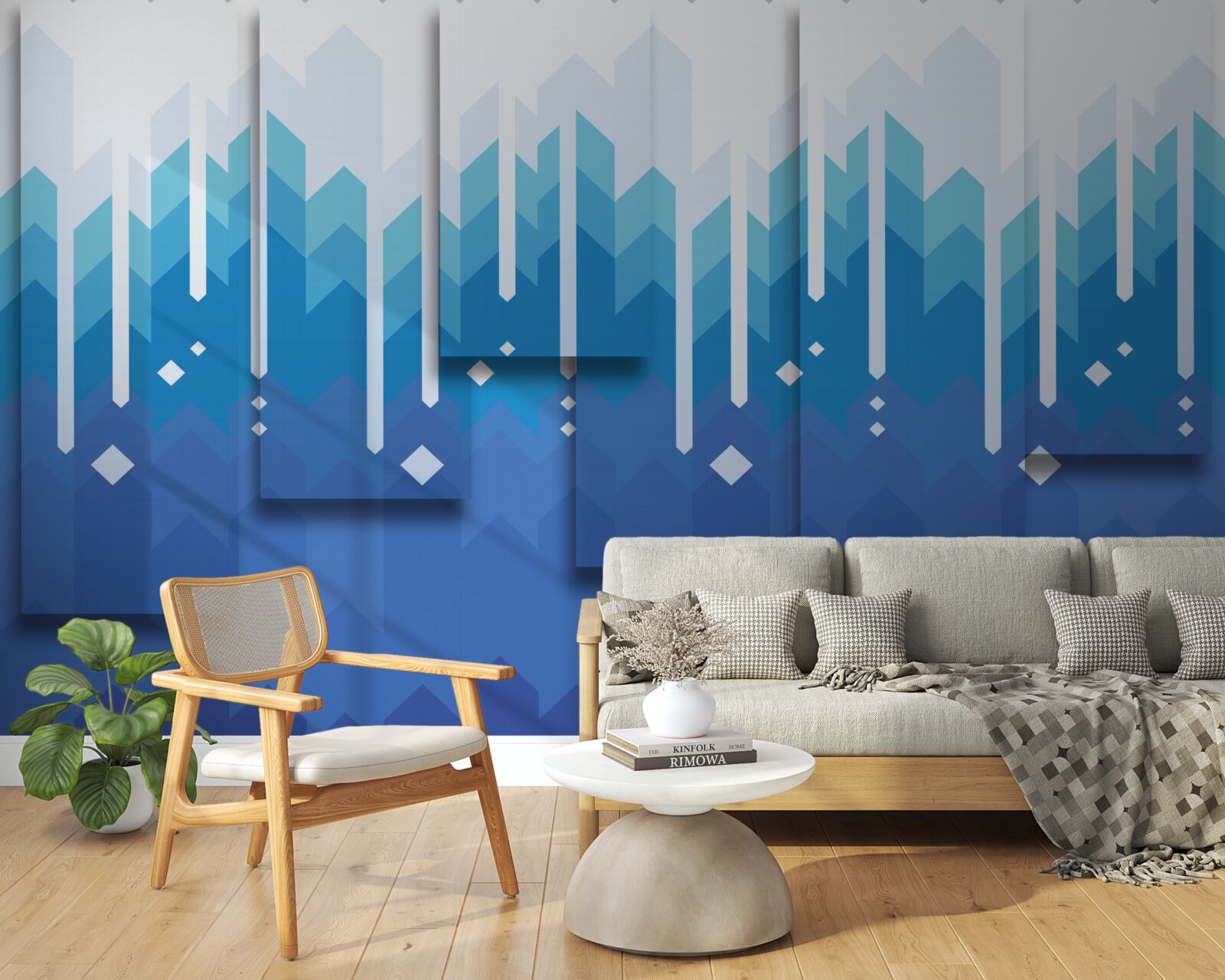 Fototapeta kaskádovité hory vynikajú svojou chladnou majestátnosťou