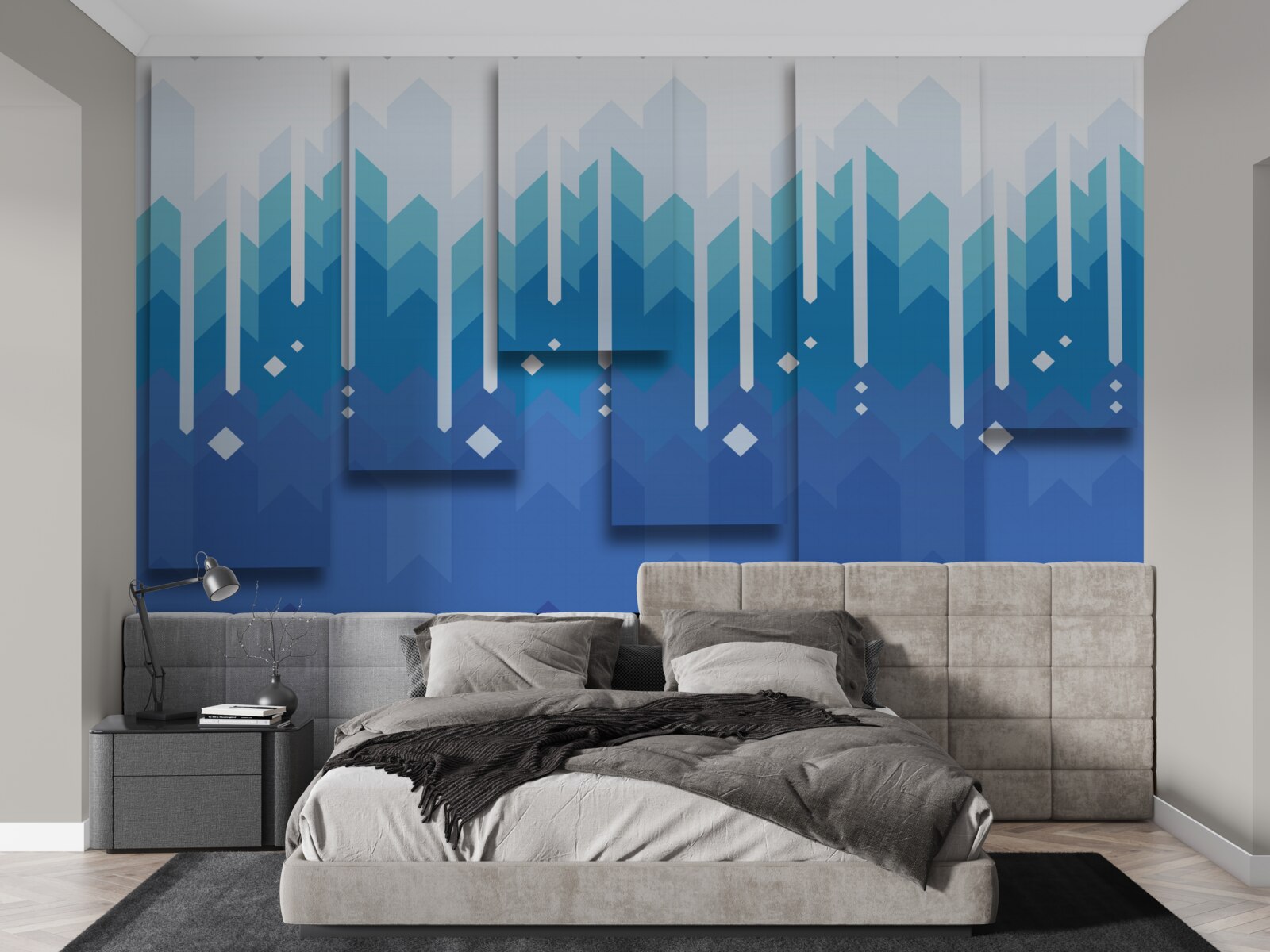 Fototapeta kaskádovité hory vynikajú svojou chladnou majestátnosťou