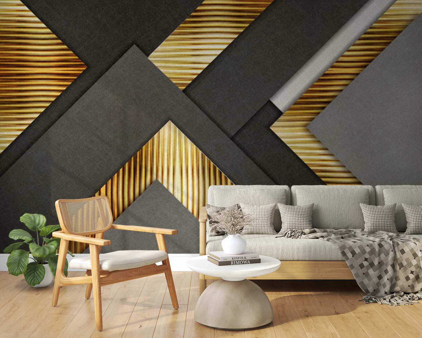 Fototapeta obdĺžniky sú čierne so zlatými čiarami