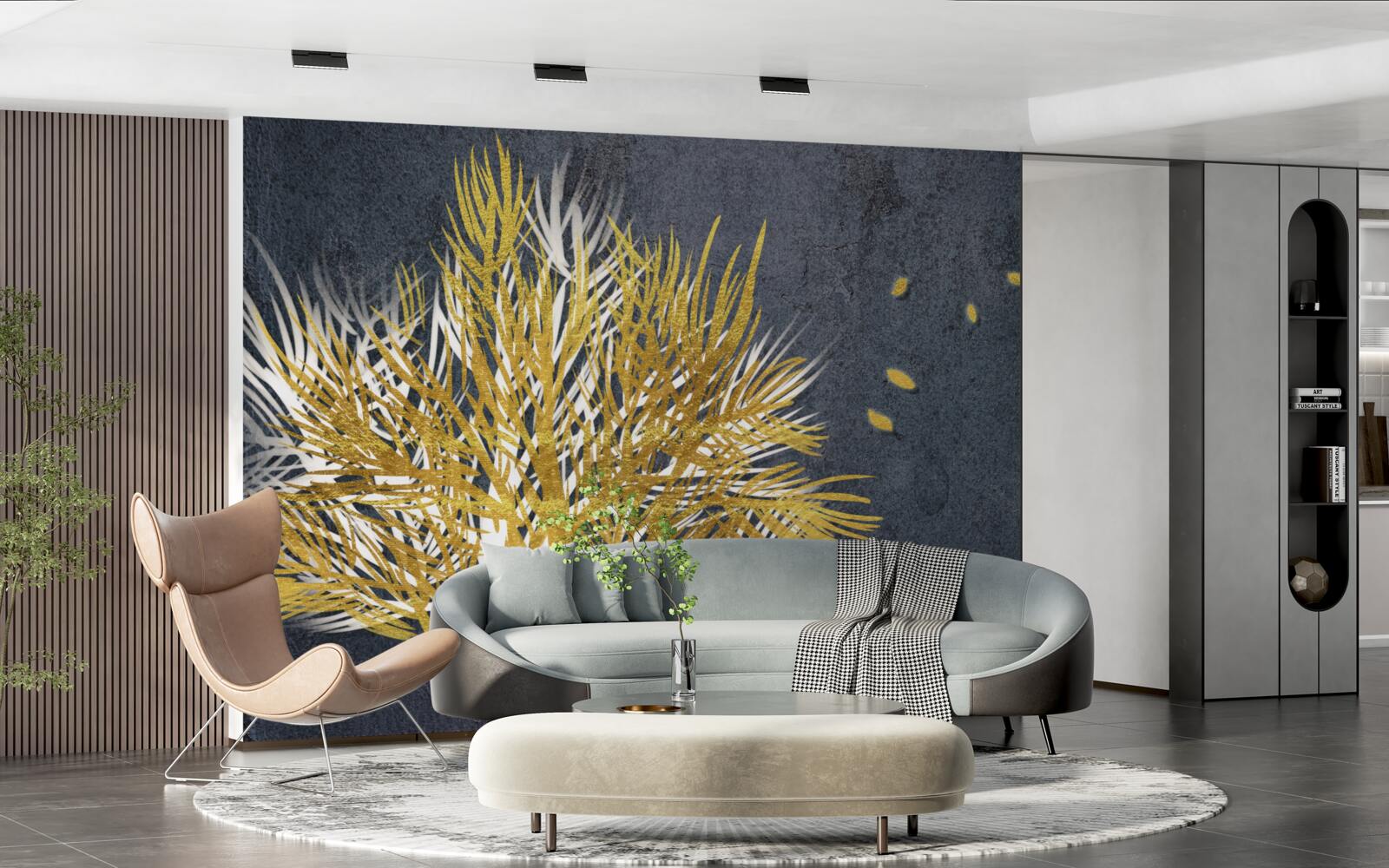 Fototapeta vtáky stúpajú do neba zo zamrznutého lesa