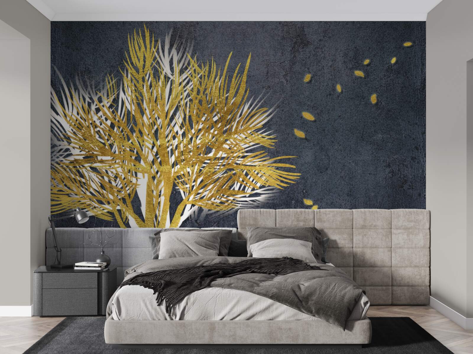 Fototapeta vtáky stúpajú do neba zo zamrznutého lesa