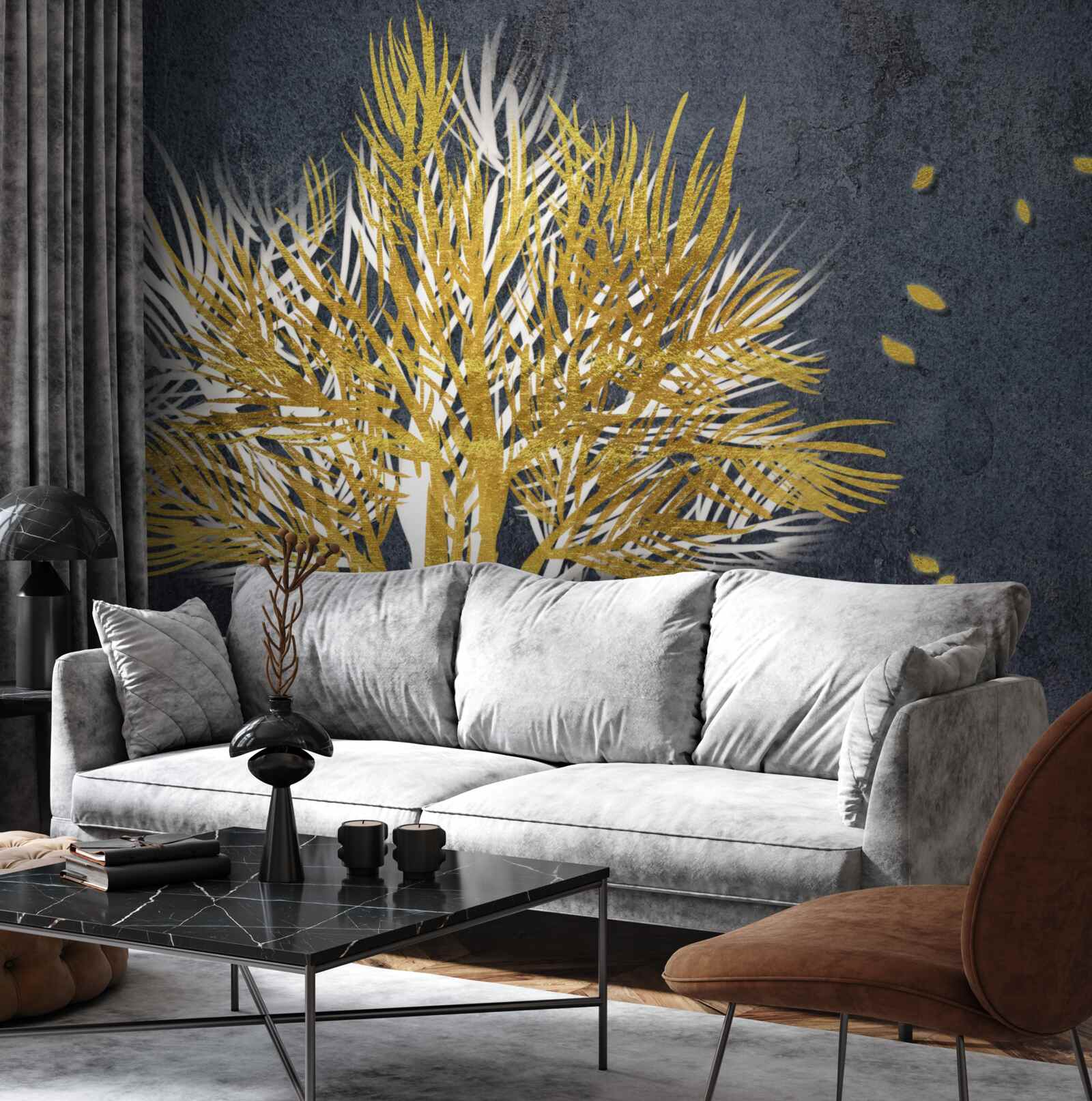 Fototapeta vtáky stúpajú do neba zo zamrznutého lesa