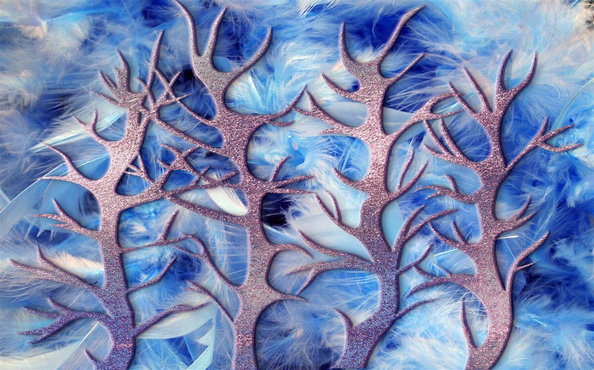 Fototapeta les v studenej zime