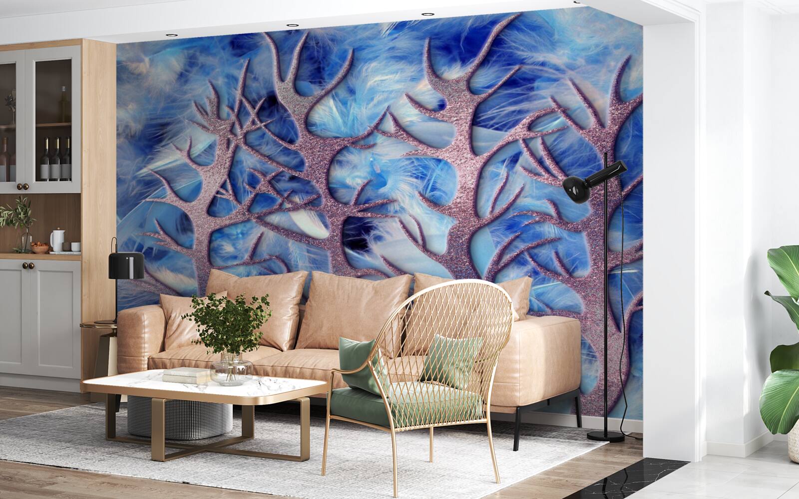 Fototapeta les v studenej zime