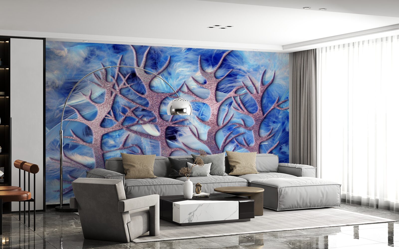 Fototapeta les v studenej zime