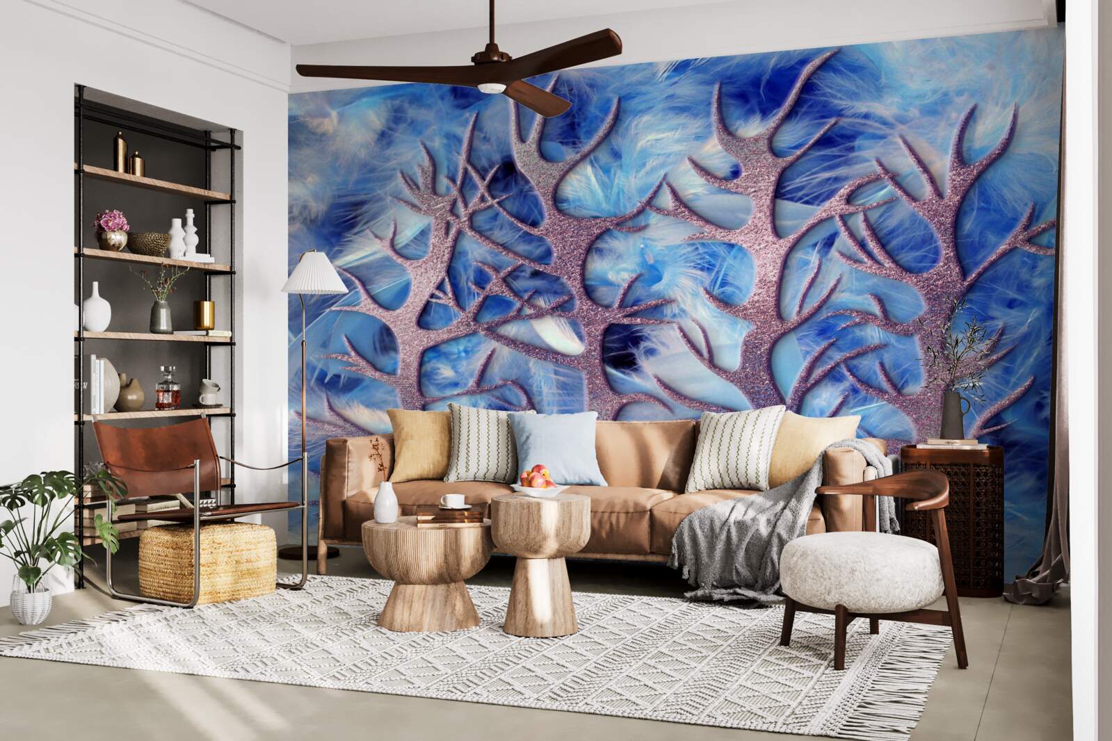 Fototapeta les v studenej zime