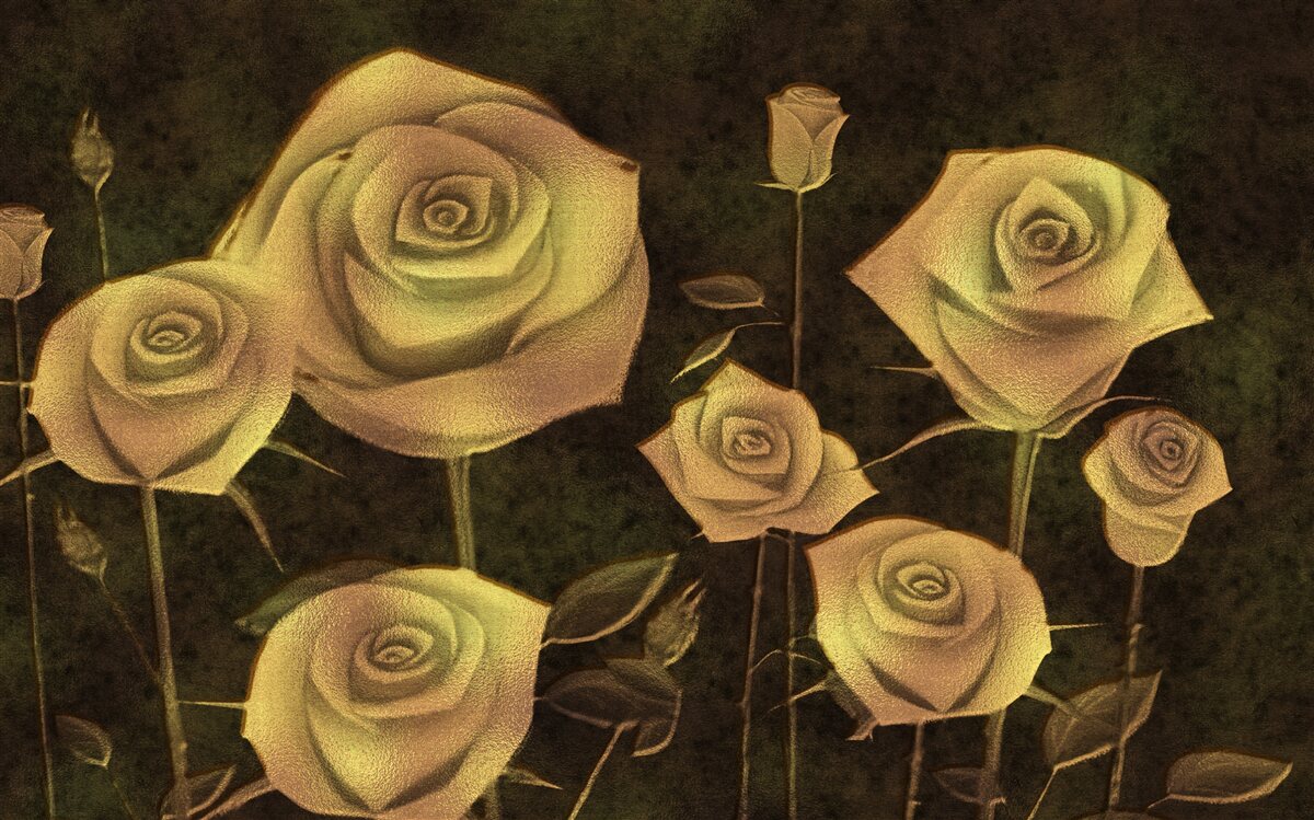 Fototapeta na hnedom podklade je biely púčik ruže