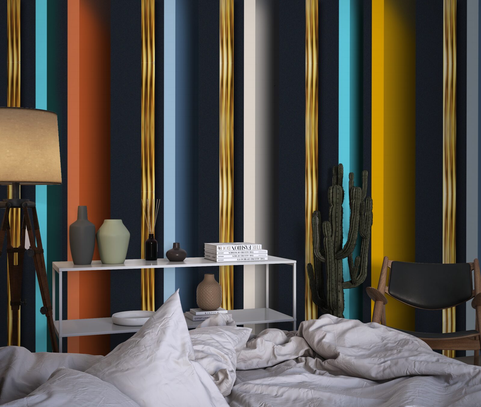 Fototapeta zvislé čiary v rôznych farbách