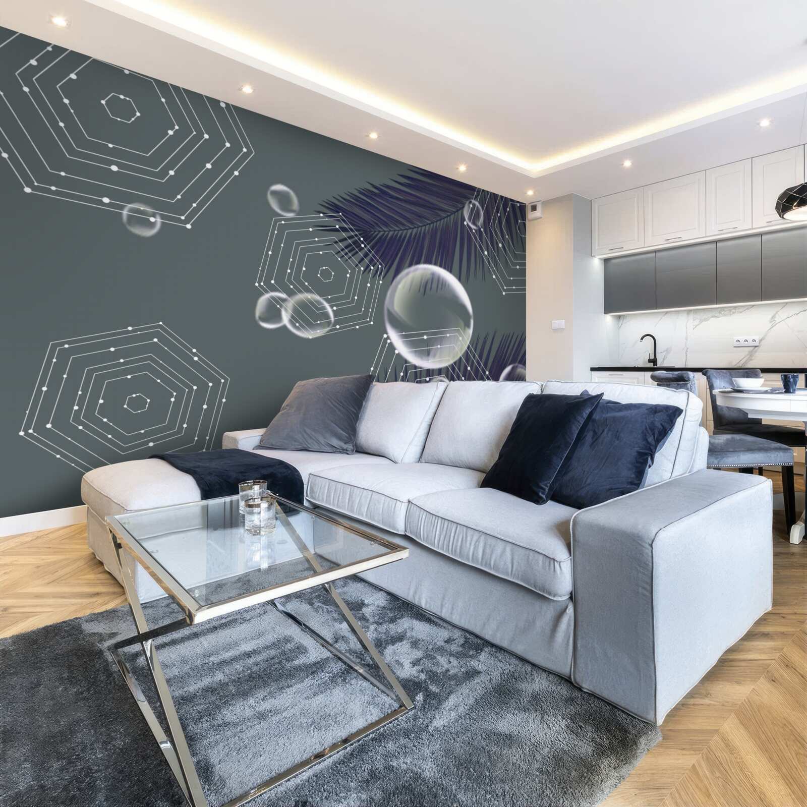 Fototapeta geometria a tvary listov