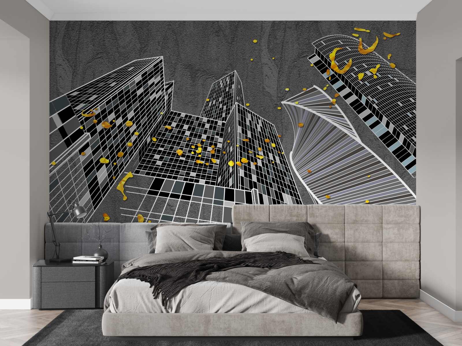 Fototapeta mestská architektúra v geometrickom štýle