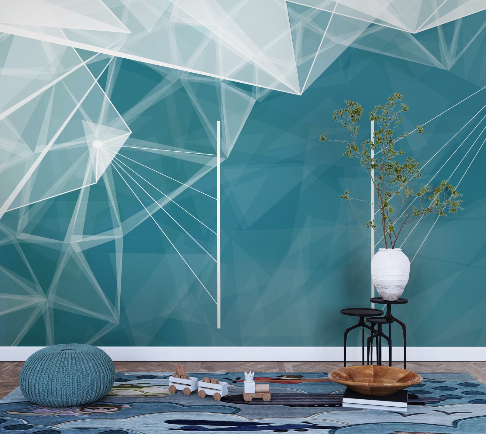 Fototapeta vrcholky zasnežených hôr