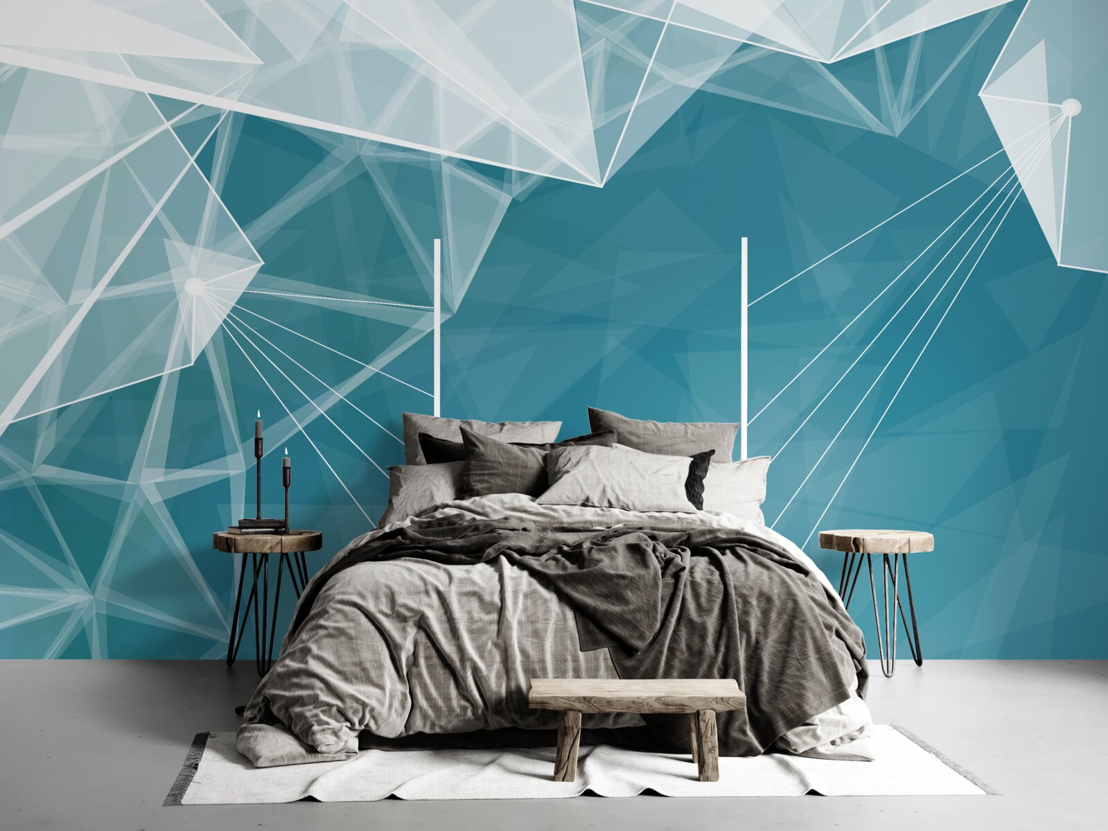 Fototapeta vrcholky zasnežených hôr