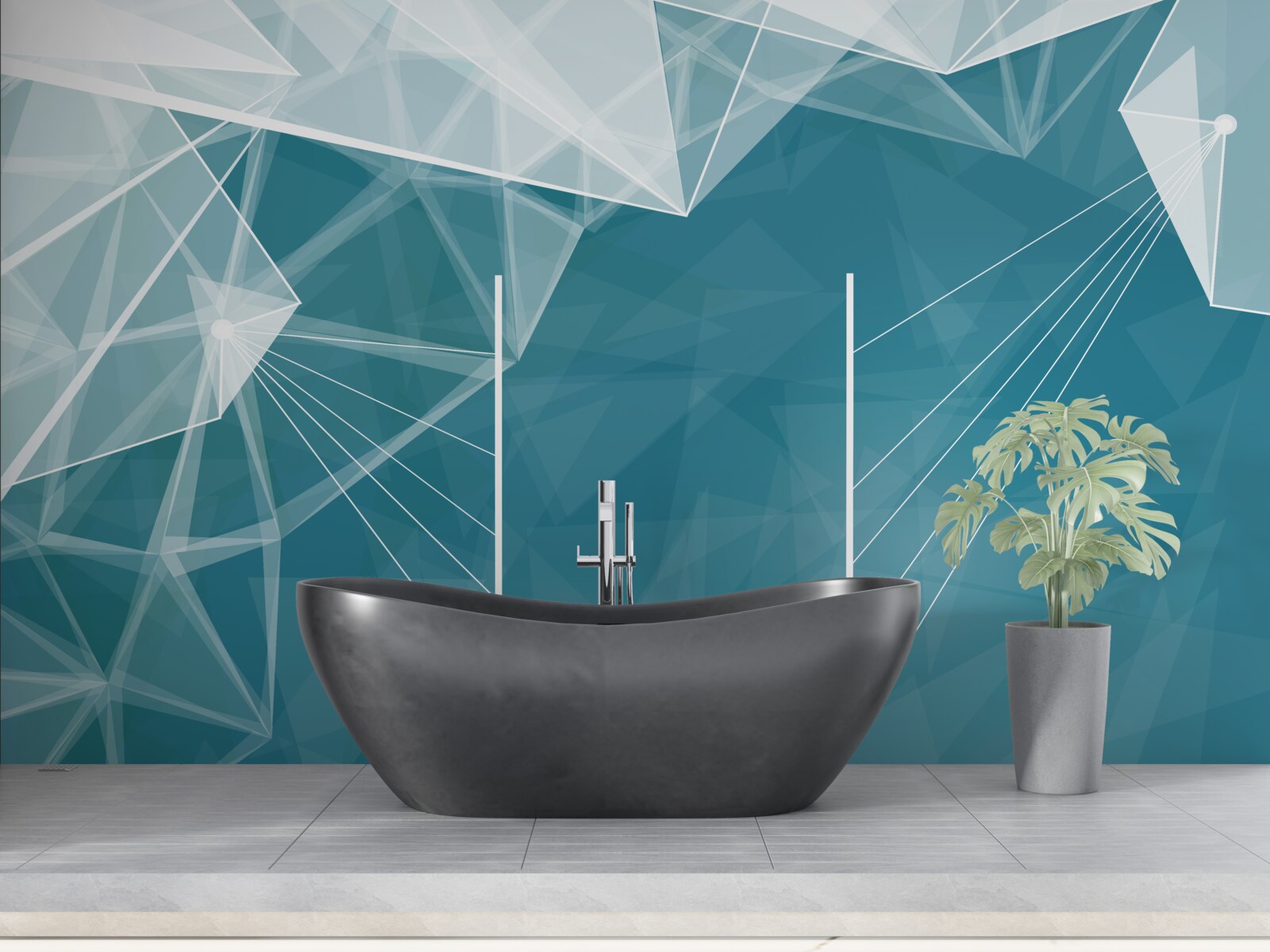 Fototapeta vrcholky zasnežených hôr