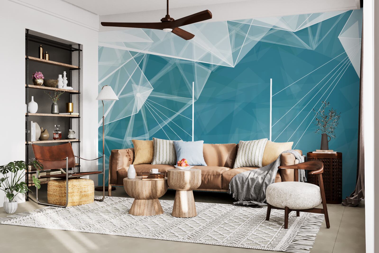 Fototapeta vrcholky zasnežených hôr