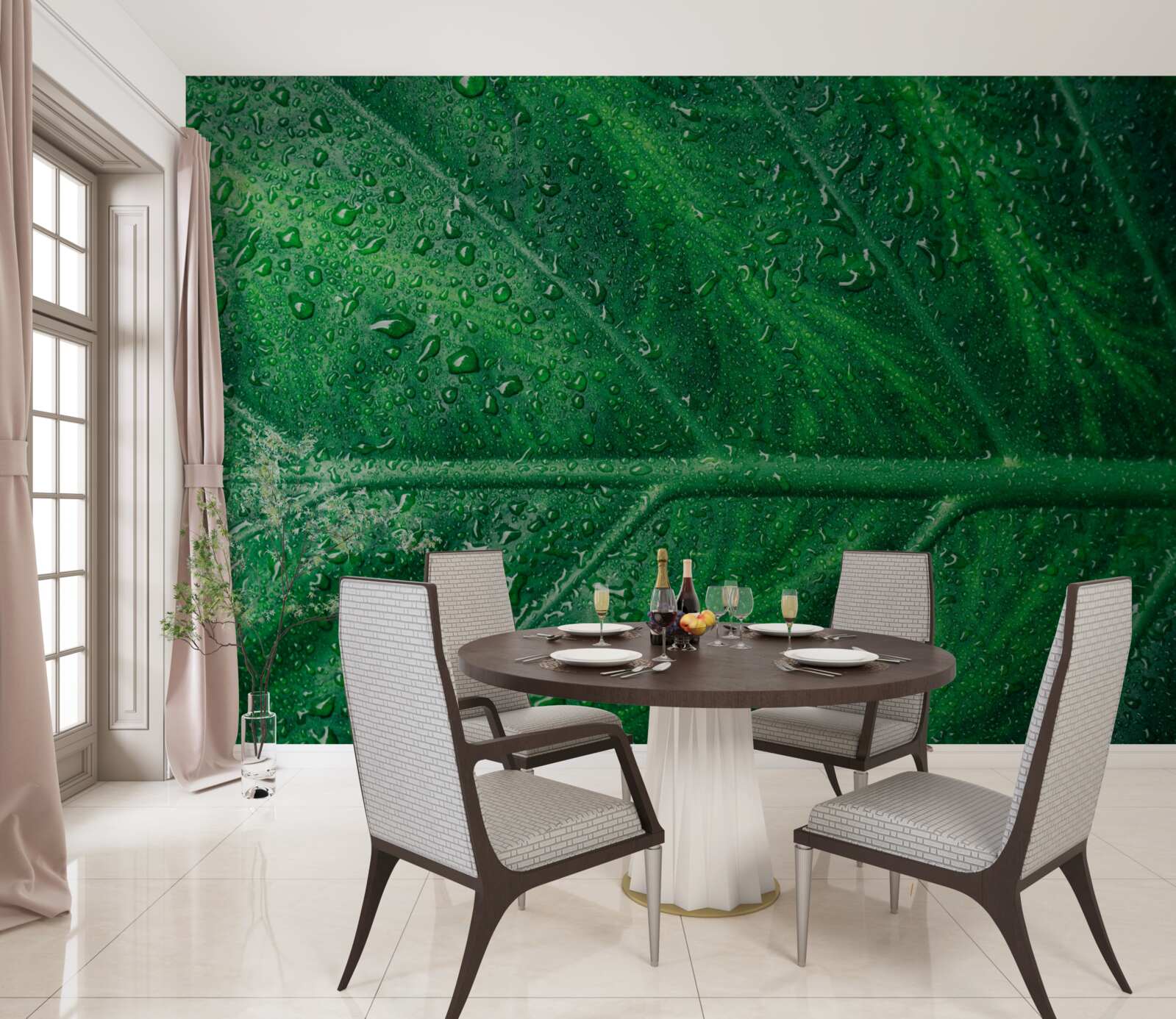 Fototapeta fascinujúca štruktúra listu