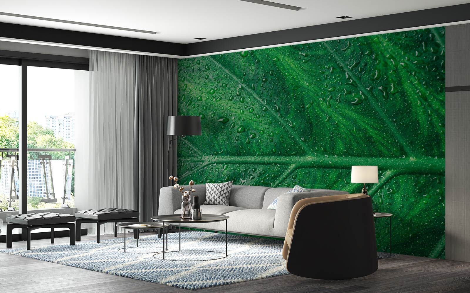 Fototapeta fascinujúca štruktúra listu