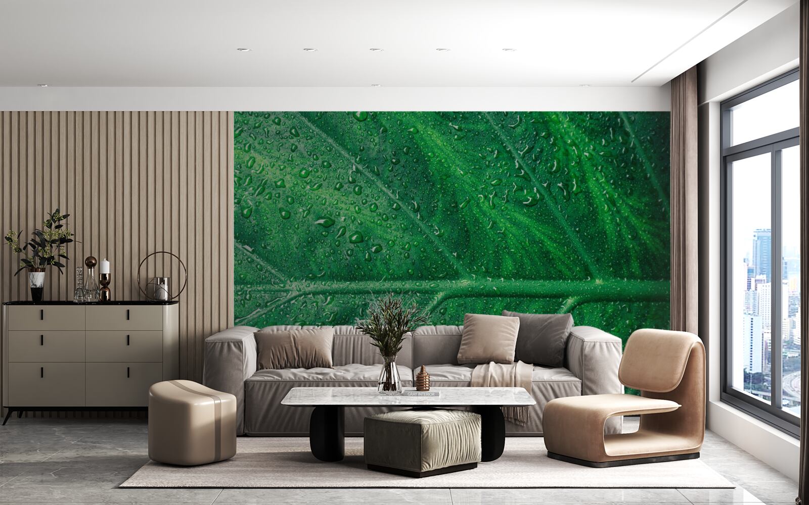 Fototapeta fascinujúca štruktúra listu