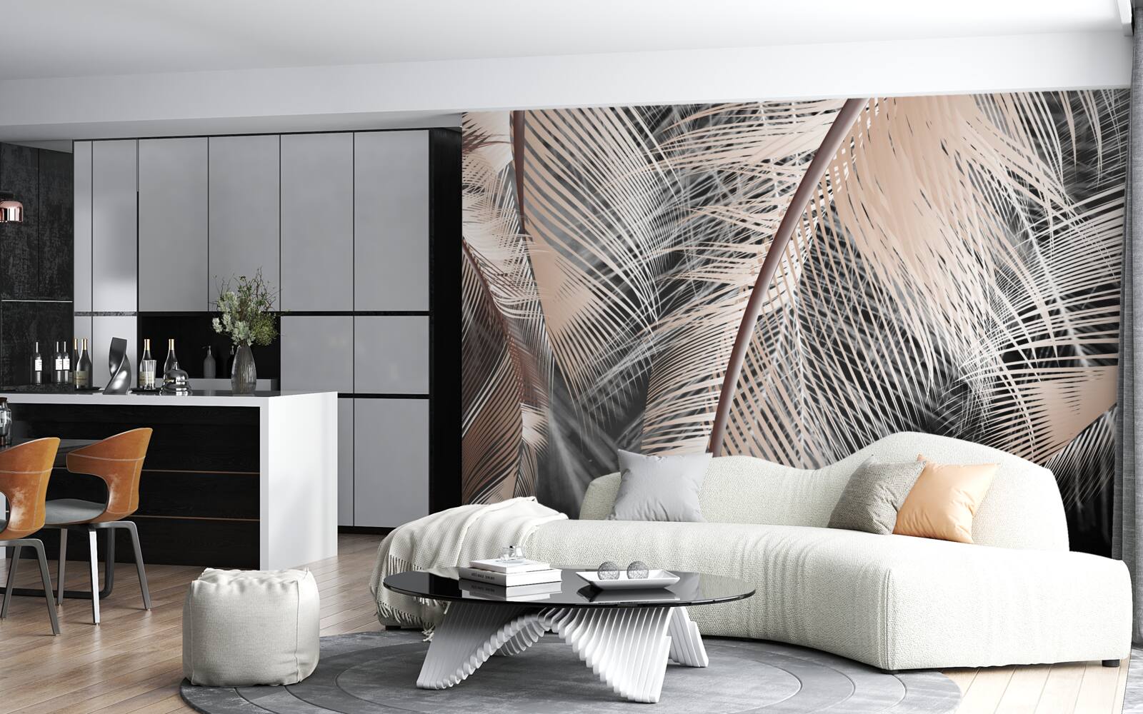 Fototapeta detailný obrázok peria