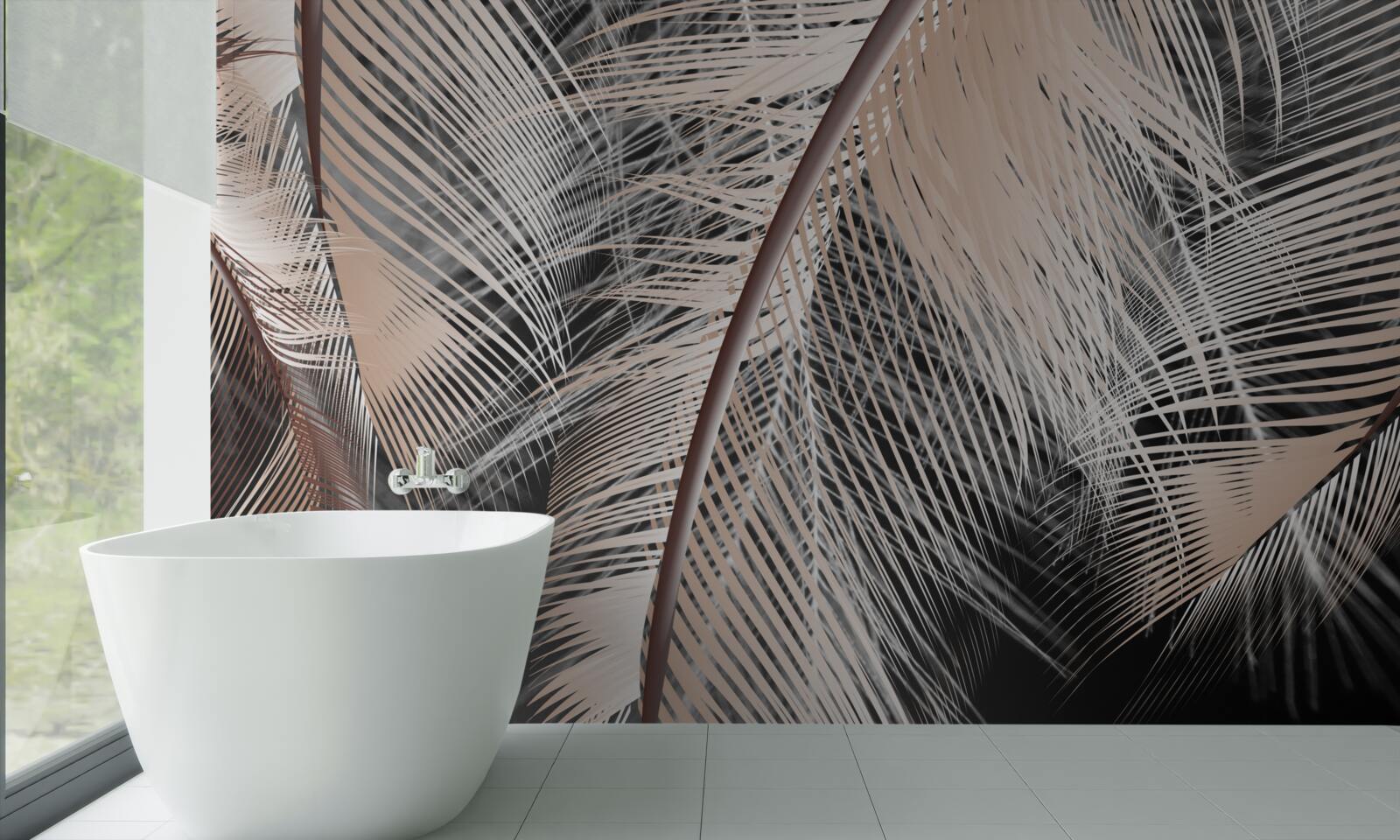 Fototapeta detailný obrázok peria