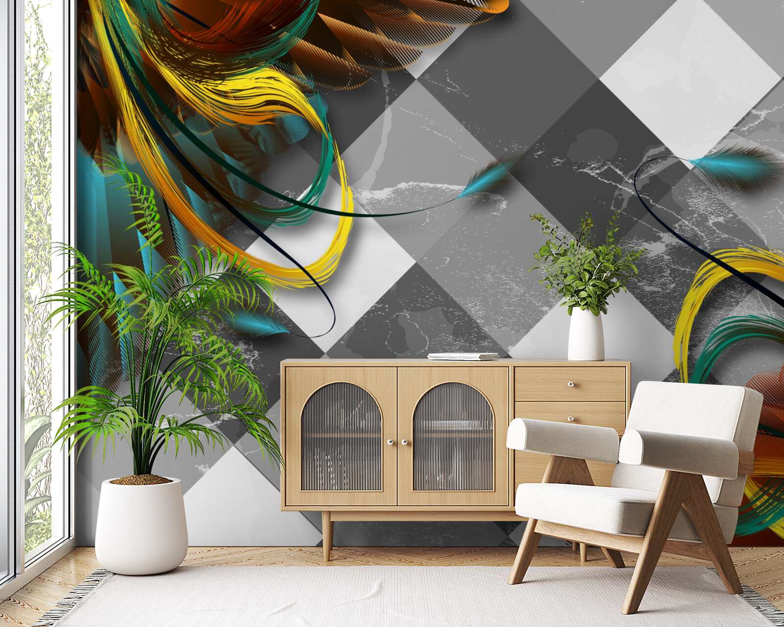 Fototapeta ako rajské vtáky