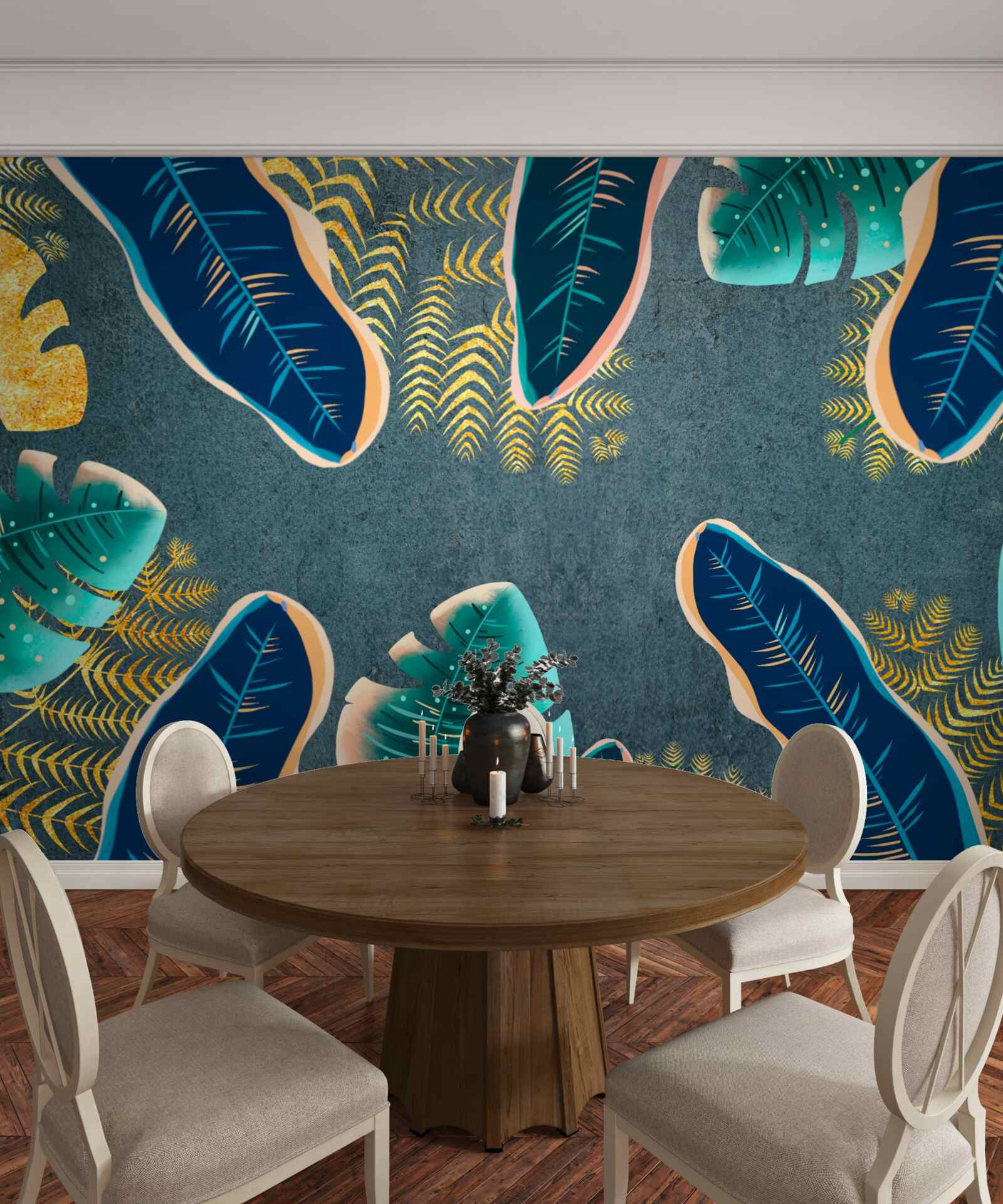 Fototapeta netradične vykreslené tmavé pierka