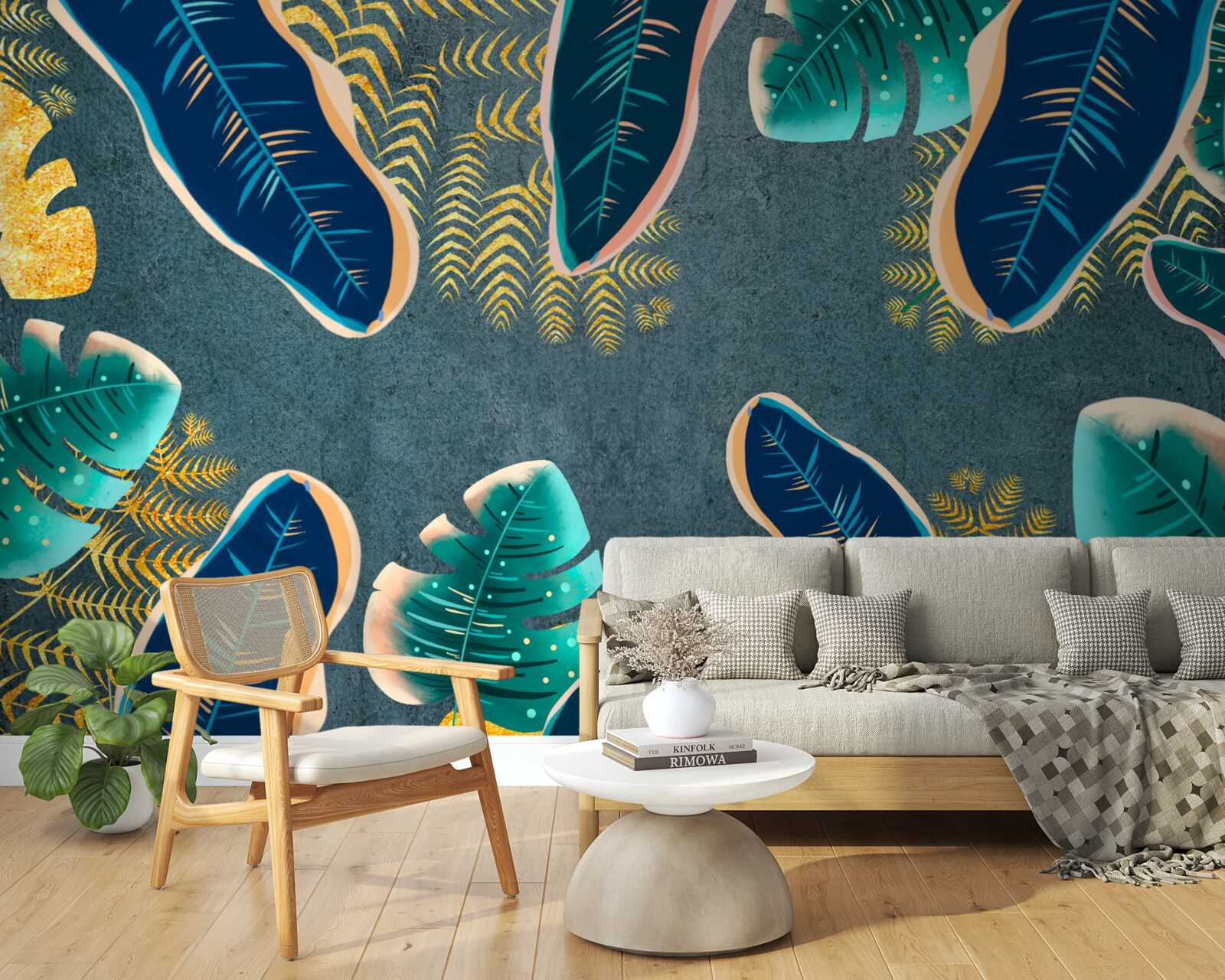 Fototapeta netradične vykreslené tmavé pierka