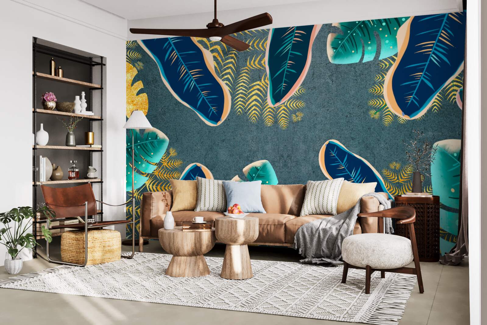 Fototapeta netradične vykreslené tmavé pierka