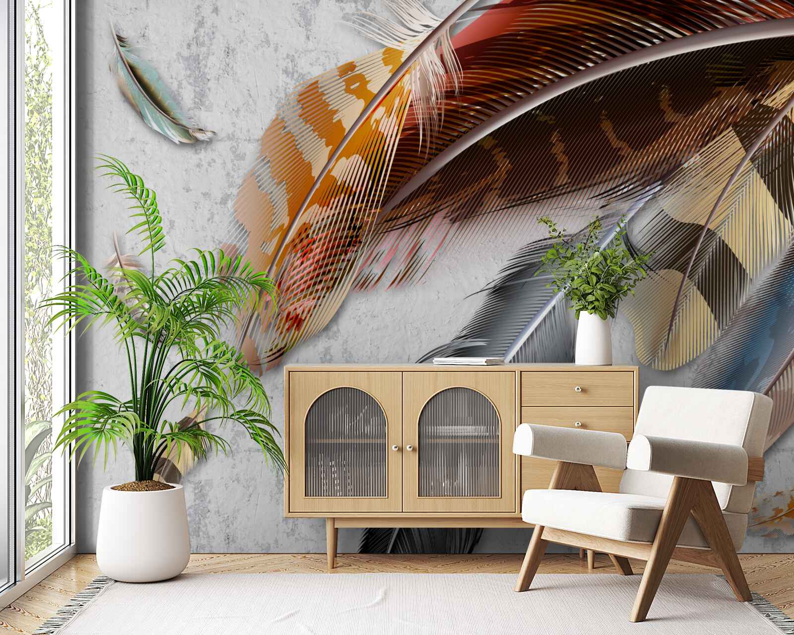 Fototapeta perie rôznych druhov vtákov