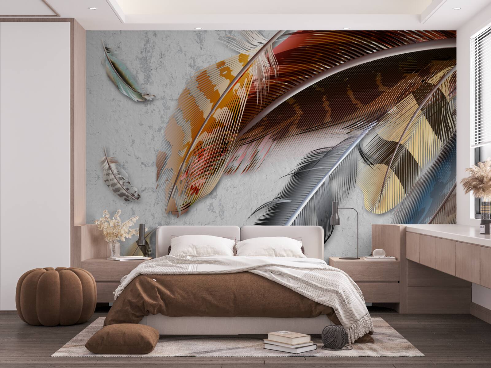 Fototapeta perie rôznych druhov vtákov