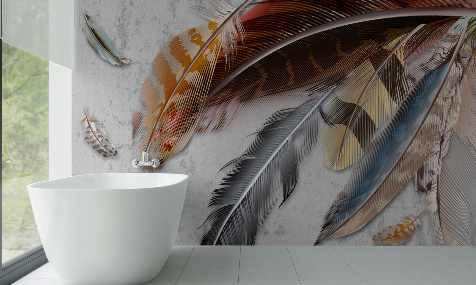 Fototapeta perie rôznych druhov vtákov