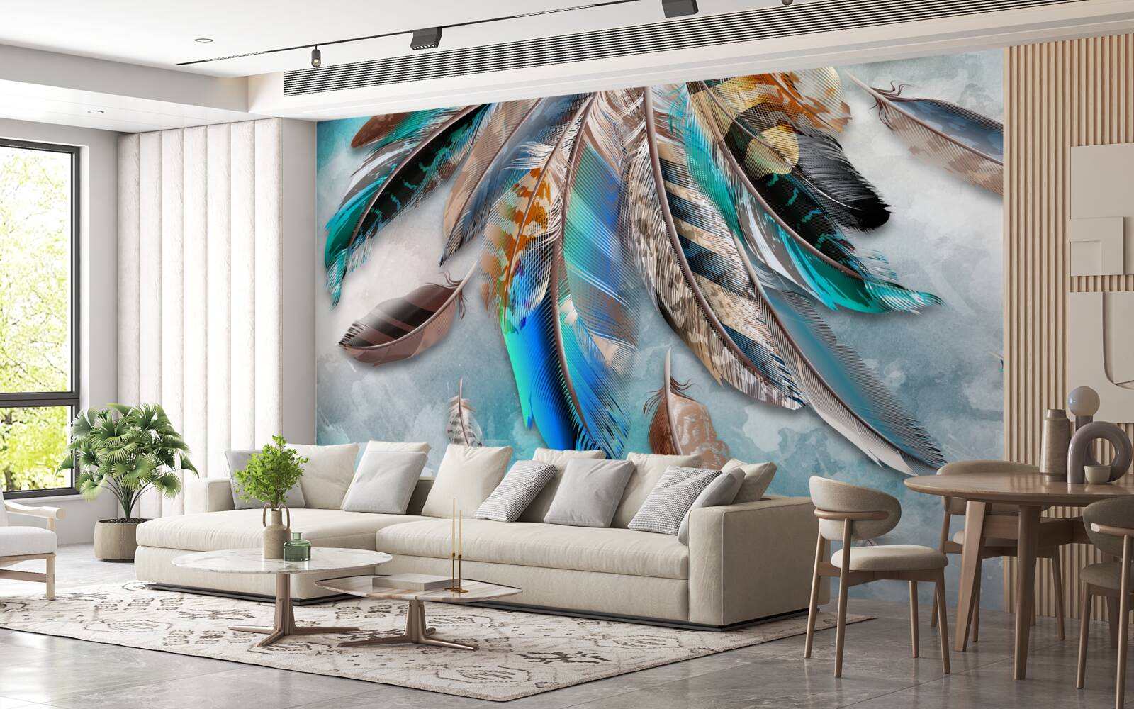 Fototapeta svetlé, viacfarebné perie