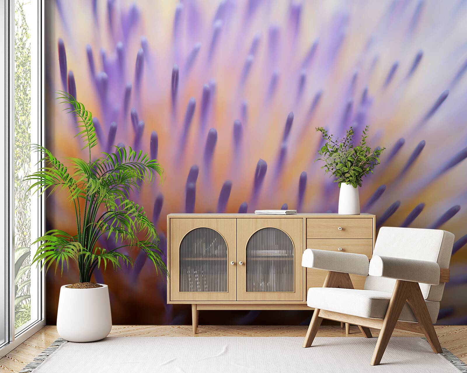 Fototapeta lila bodliak zo Škótska