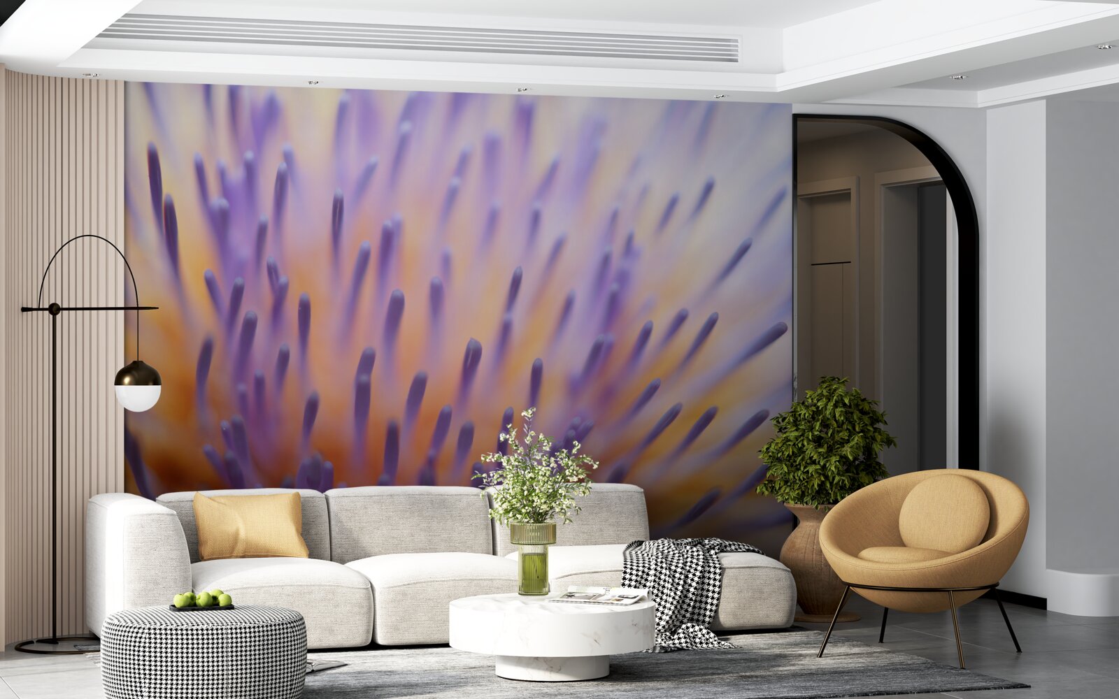 Fototapeta lila bodliak zo Škótska