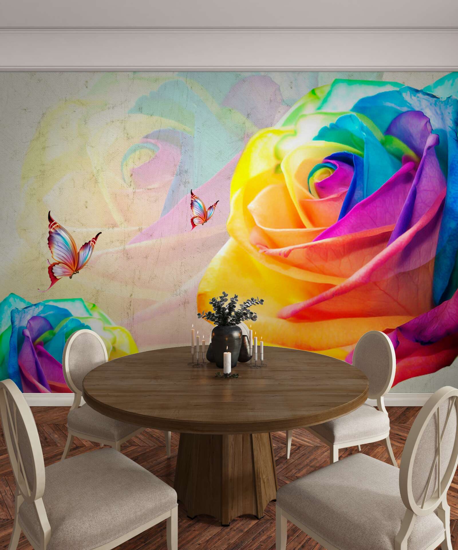 Fototapeta dúhová ruža