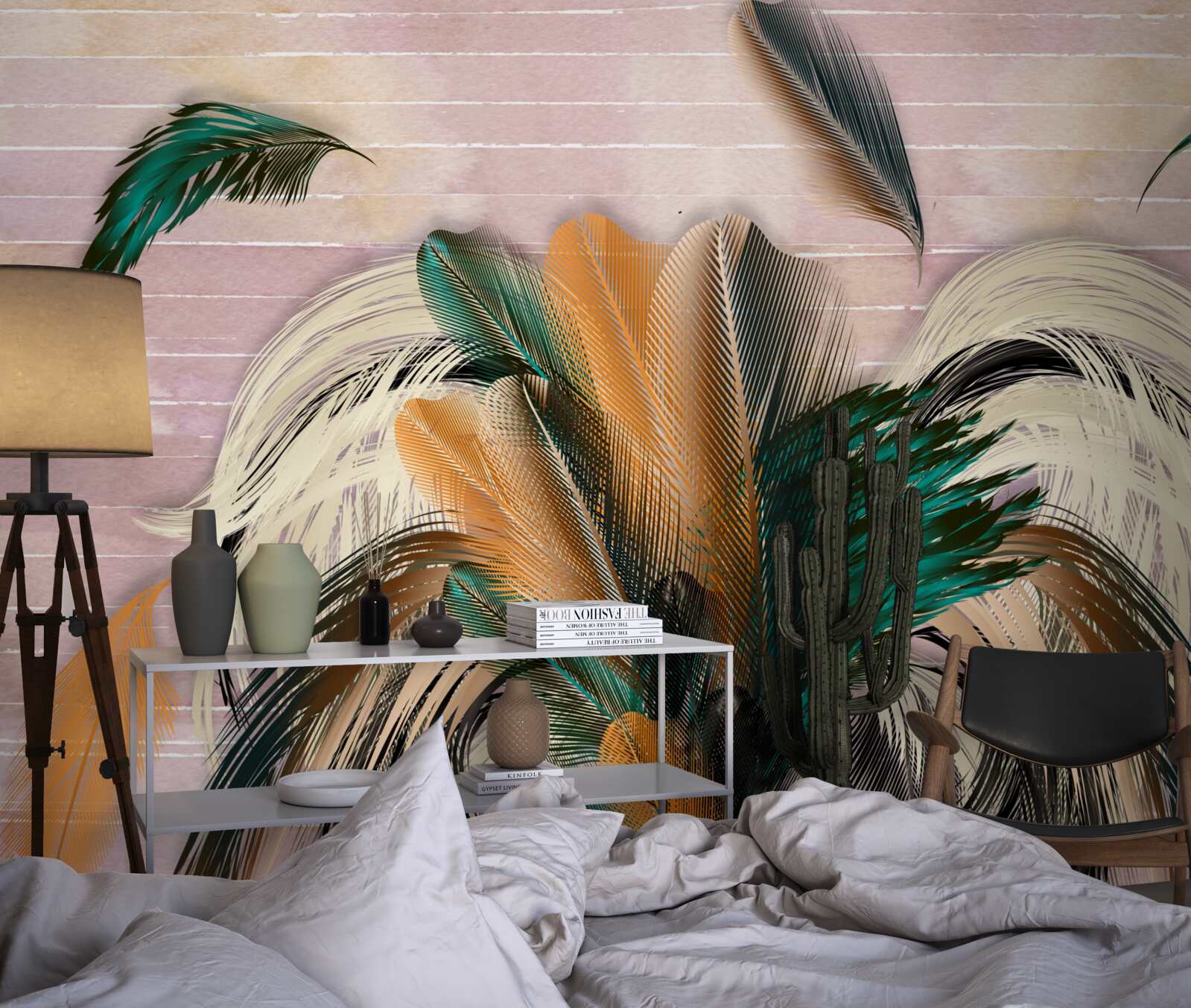 Fototapeta zbierka pierok v kytici