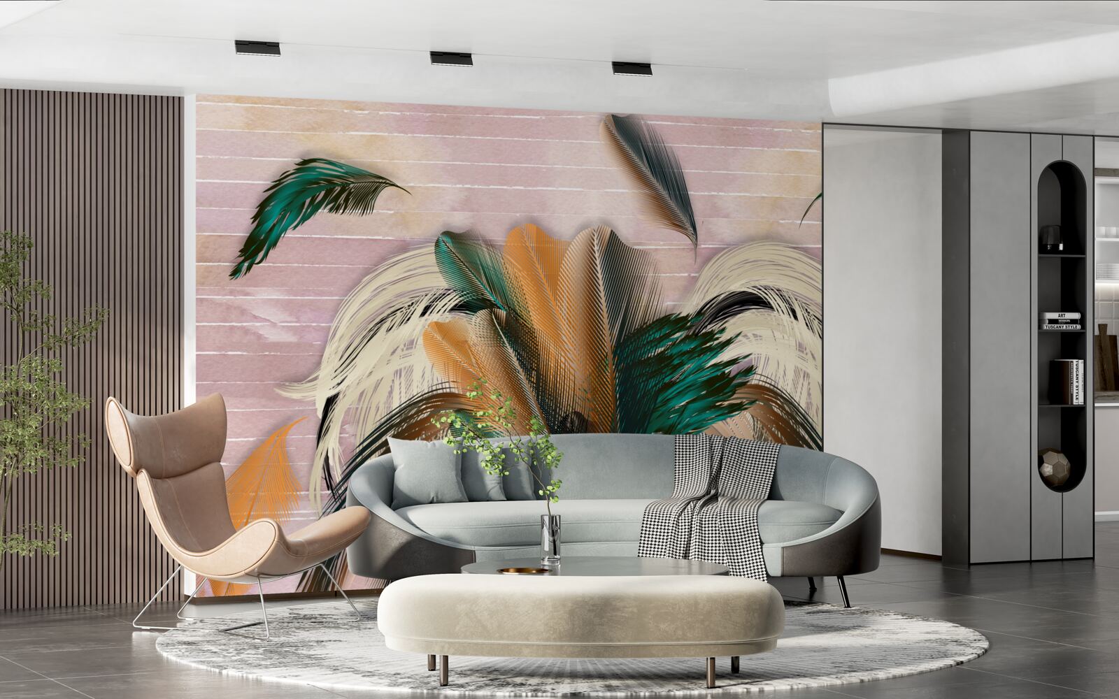 Fototapeta zbierka pierok v kytici