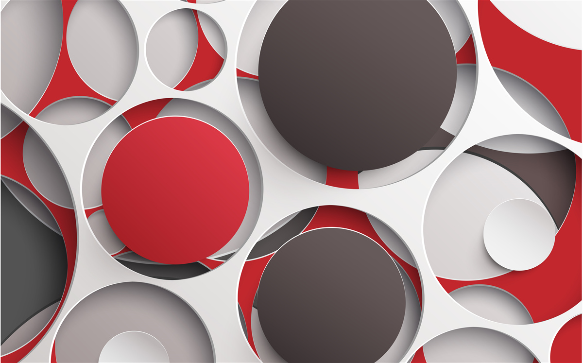 Fototapeta sieťovina s farebnými kruhmi