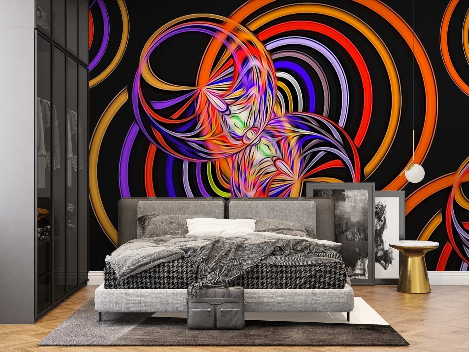 Fototapeta krúžky plné farebných bubliniek