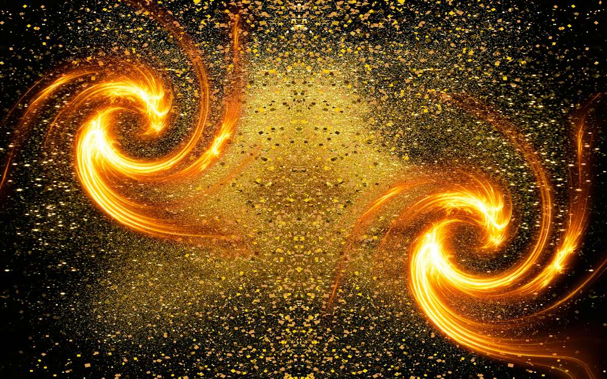 Fototapeta milióny astrálnych svietidiel a niekoľko galaxií