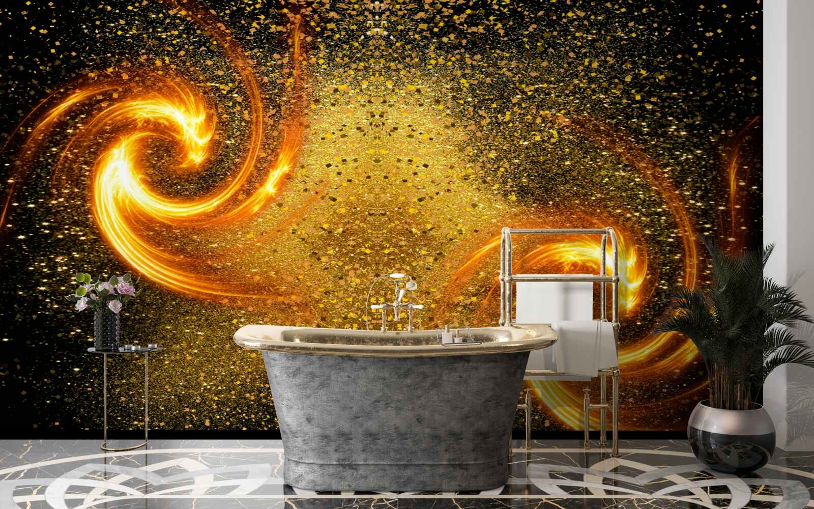 Fototapeta milióny astrálnych svietidiel a niekoľko galaxií