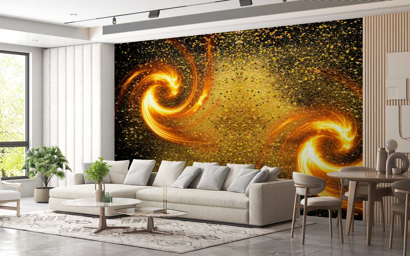 Fototapeta milióny astrálnych svietidiel a niekoľko galaxií