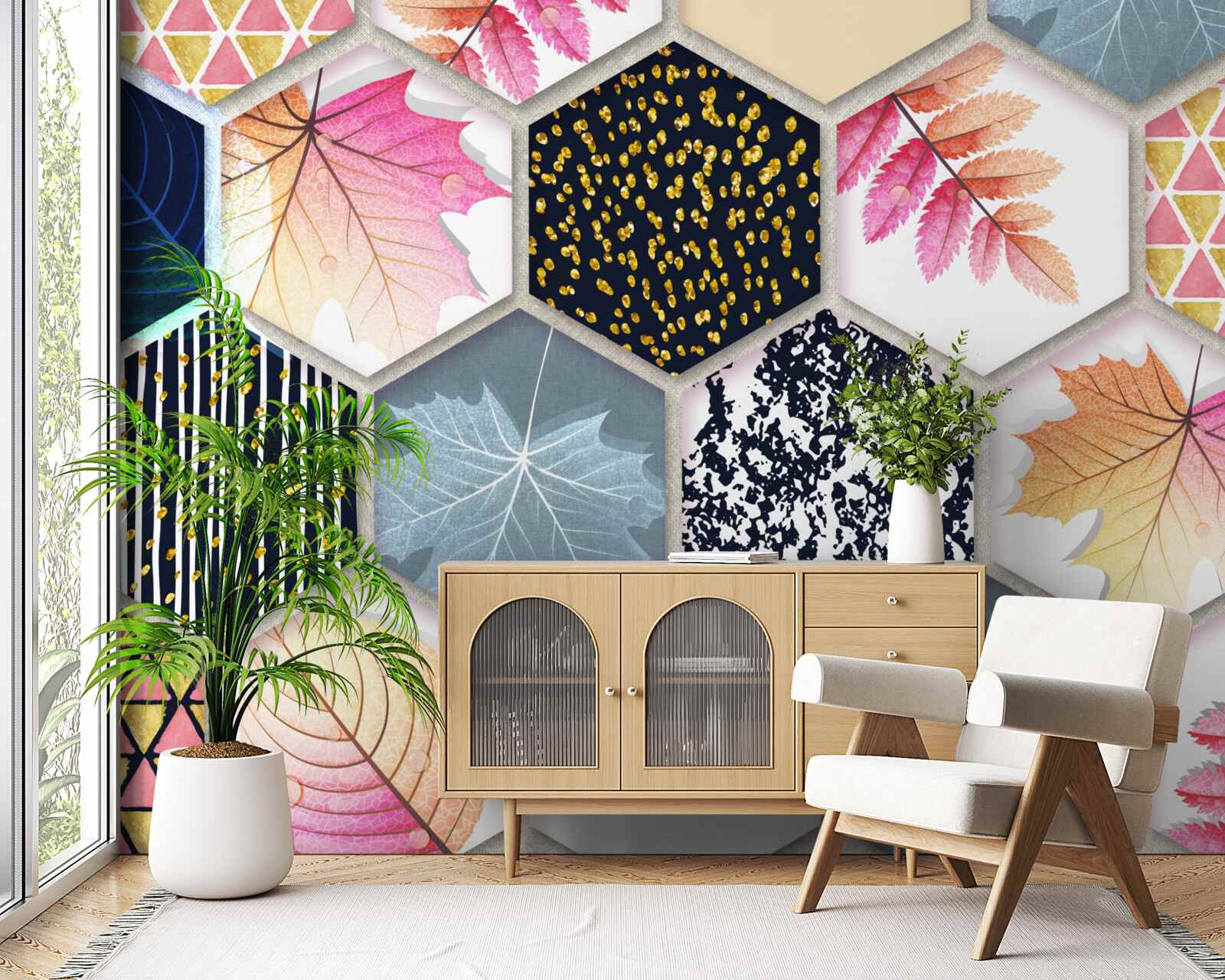 Fototapeta mozaika jesenných listov