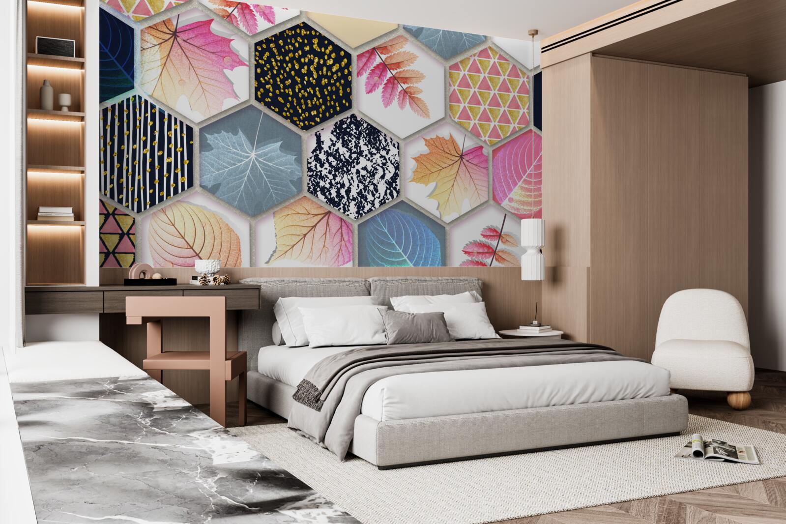 Fototapeta mozaika jesenných listov